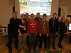 Ensimmäinen kipale hyllyyn tästä lajista vaikka virtuaalisesti olikin :) #VirtuaaliJMliiga2016 — henkilön Miika Valkeinen, Benjami Löfqvist, Saku Polvilampi, Ville Virtanen ja Löfqvist kanssa paikassa Härmän Kylpylä.